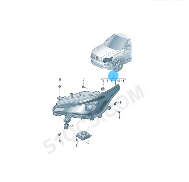 Load image into Gallery viewer, Auto Body Parts Front Headlight Head Lamp For VW ID4/ID6 Other Body Parts For Selling