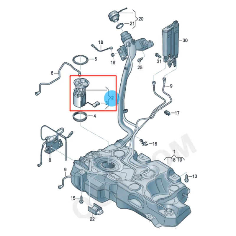 Load image into Gallery viewer, SENP Engine Fuel Pump Module Assembly 5Q0919051BH Fuel Pump For VW Audi