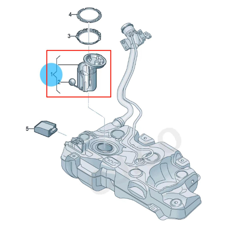 Load image into Gallery viewer, SENP Engine Fuel Pump Module Assembly 2H0919050B Fuel Pump For VW Amarok