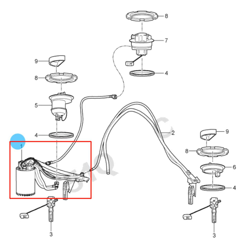Load image into Gallery viewer, SENP Engine Fuel Pump Assembly 97062013200 Fuel Pump For Porsche Panamera