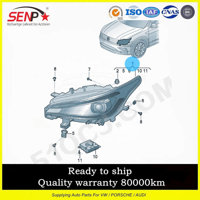 Load image into Gallery viewer, Senp Body Spare Parts LED Headlight for VW Electric Car Auto Parts: ID.4/ID4.X/ID.6/ID6.X