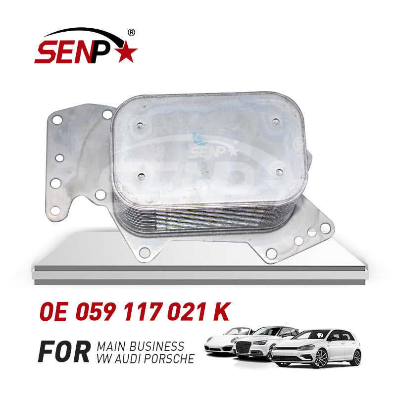 Load image into Gallery viewer, SENP Auto Engine parts Oil Cooler 059117021K for Audi Q5 Q7 Vw A6