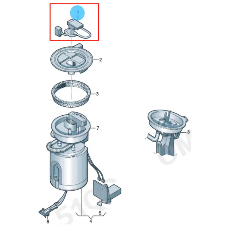 Load image into Gallery viewer, SENP Engine Fuel Pump Control Module 1K0906093K Fuel Pump For VW Audi