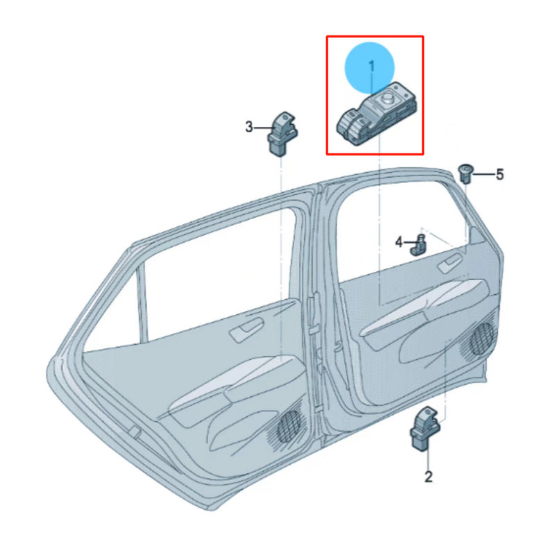 Load image into Gallery viewer, SENP Window Switch 11D959862DZWK Switch For VW ID3 ID.4.X ID5 ID.6 X
