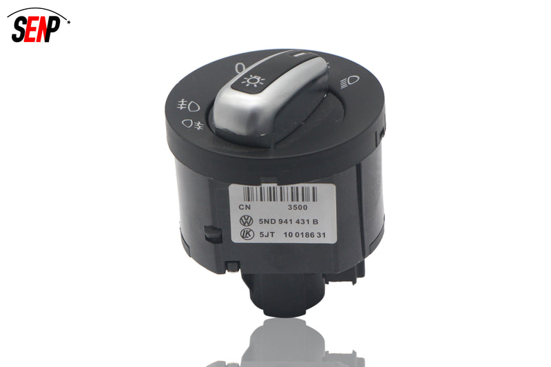 Load image into Gallery viewer, SENP Chrome Headlight Switch For VW OEM 5ND941431B
