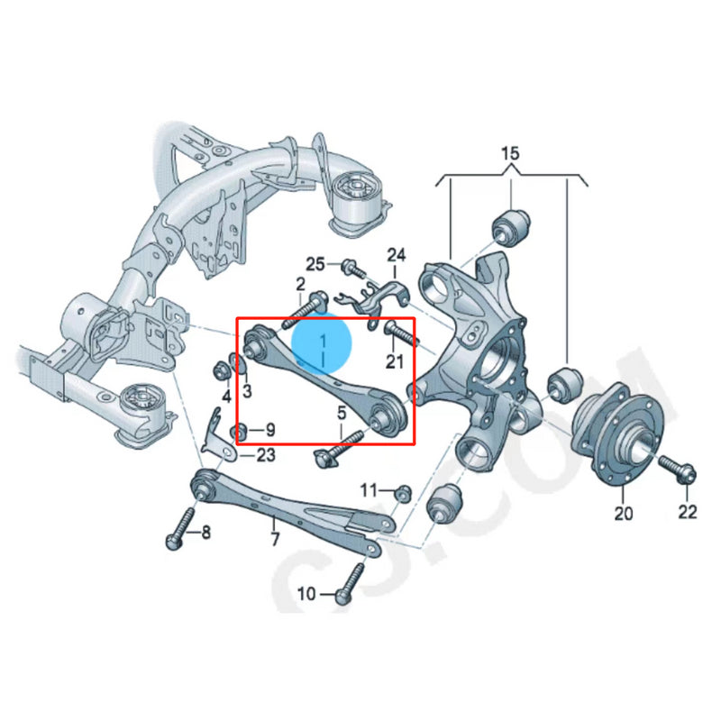 Load image into Gallery viewer, SENP Control Arm Rear Auto Spare Parts 1ED501529A For VW Audi
