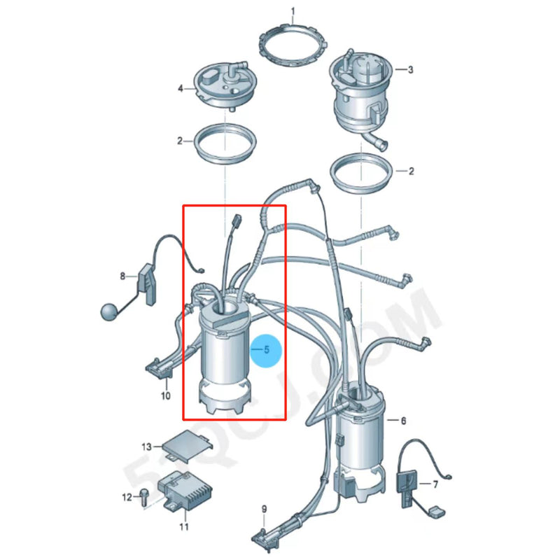 Load image into Gallery viewer, SENP Engine Fuel Pump Assembly 7L8919087B Fuel Pump For VW Touareg Audi Q7