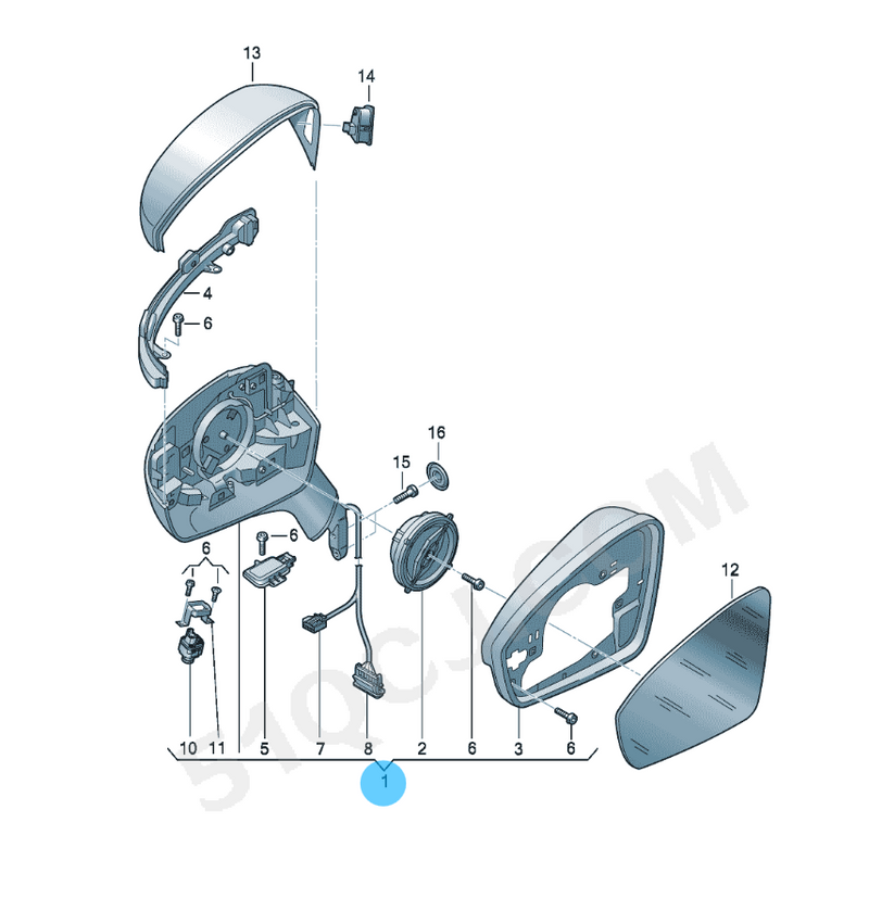 Load image into Gallery viewer, ID4 car body parts side mirror assembly fit for vw ID4 11G857507B