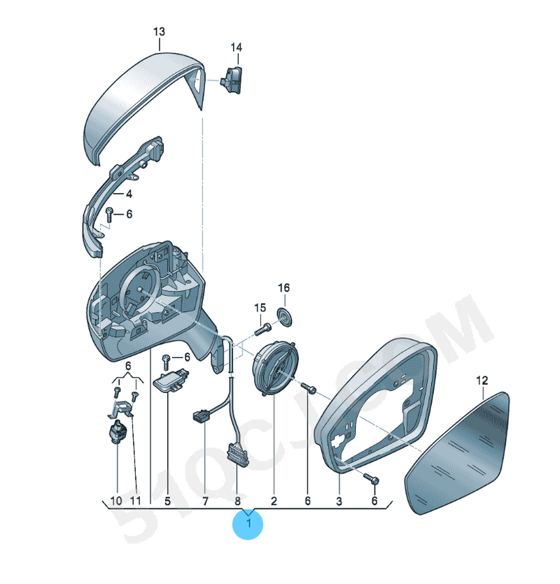 Load image into Gallery viewer, ID4 car body parts side mirror assembly fit for vw ID4 11G857507B