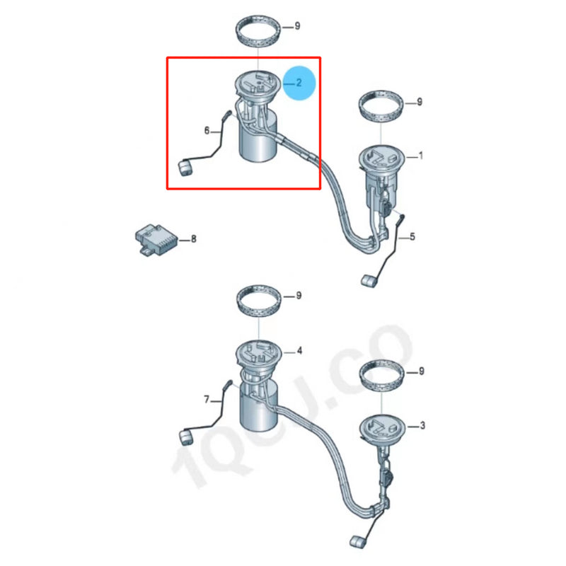 Load image into Gallery viewer, SENP Engine Fuel Pump Assembly 5N0919087H Fuel Pump For VW Tiguan Audi Q3