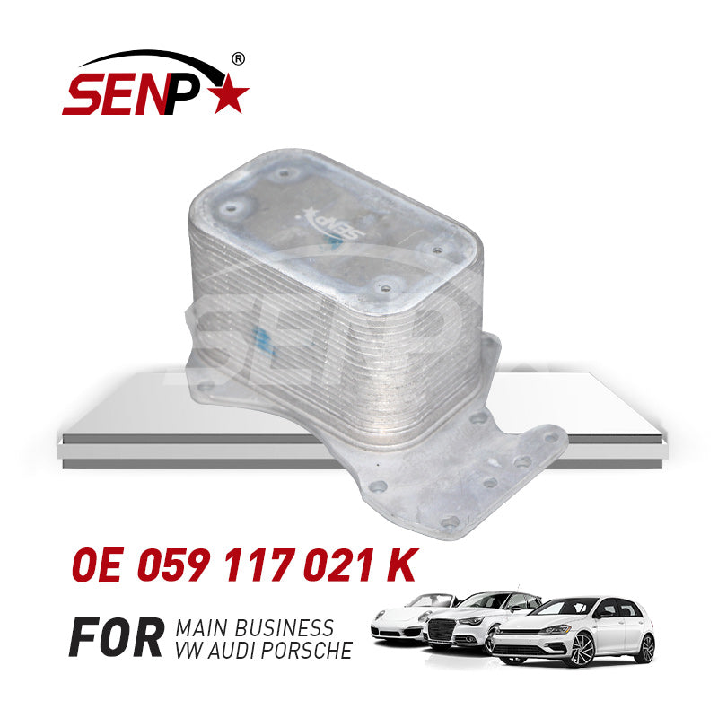 Load image into Gallery viewer, SENP Auto Engine parts Oil Cooler 059117021K for Audi Q5 Q7 Vw A6