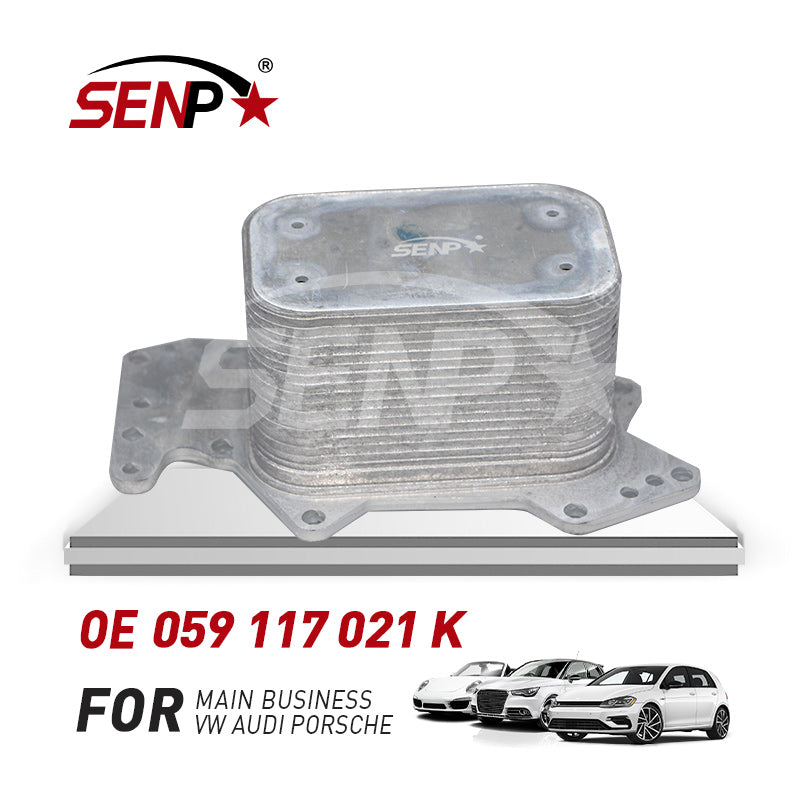 Load image into Gallery viewer, SENP Auto Engine parts Oil Cooler 059117021K for Audi Q5 Q7 Vw A6