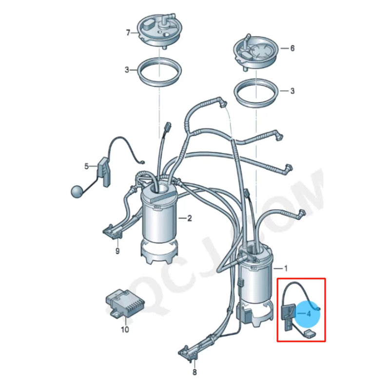 Load image into Gallery viewer, SENP Fuel Level Sensor 7P0919673J Fuel Tank Sending Unit Fuel Gauge Sensor For VW
