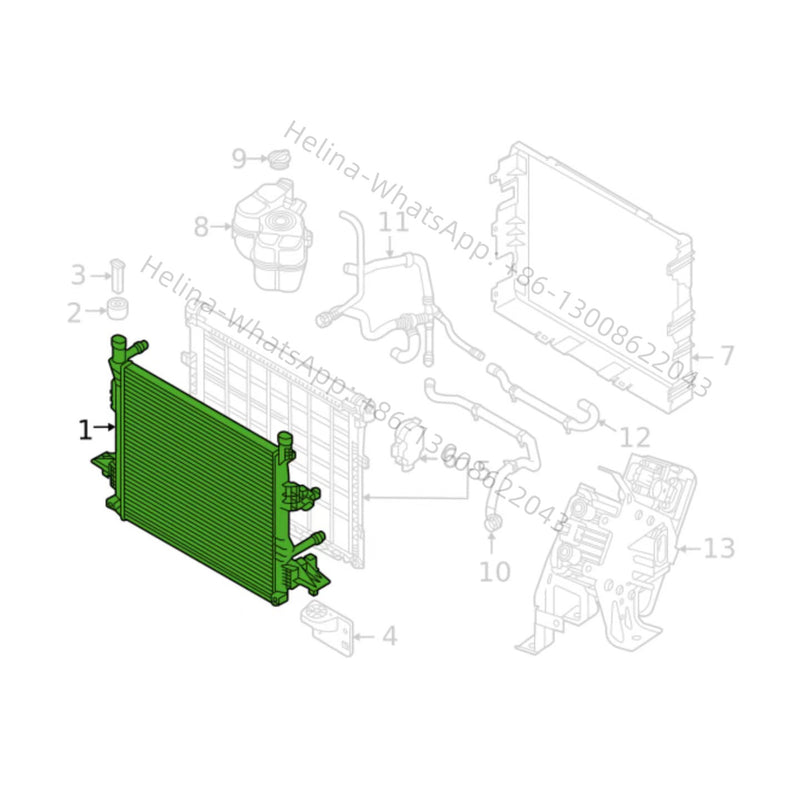 Load image into Gallery viewer, SENP Radiator 1ED121251 Cooler For VW ID3 ID4 ID5 ID6 Audi Q5
