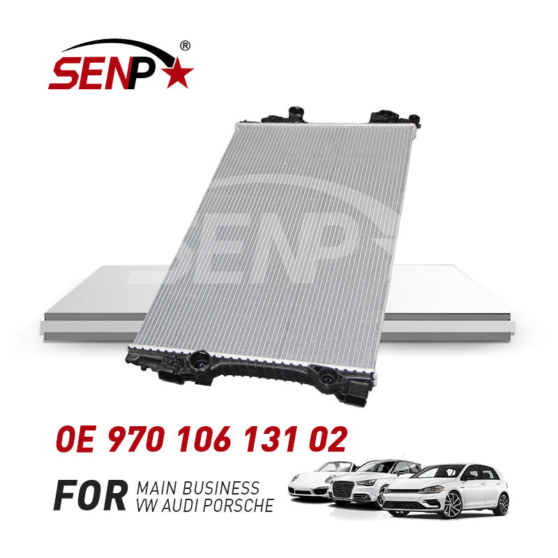 Load image into Gallery viewer, SENP Car radiator parts matching for Porsche Panamera radiator assembly heat exchange syst97010613102
