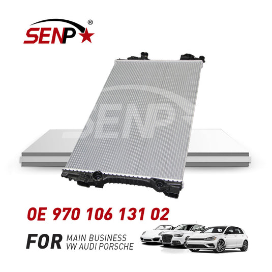 SENP Car radiator parts matching for Porsche Panamera radiator assembly heat exchange syst97010613102