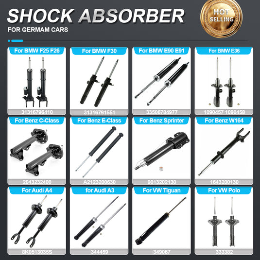 Senp Car Front Rear Shock Absorber for Audi VW Porsche German Car