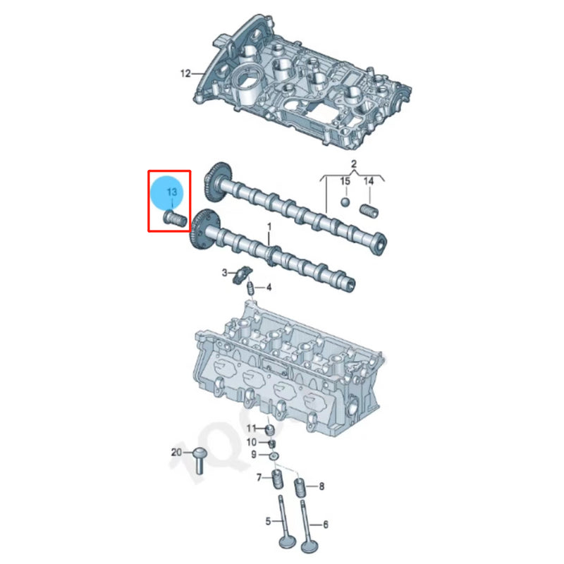 Load image into Gallery viewer, SENP Camshaft Timing Control Solenoid Valve 06H109257C Camshaft For VW Audi
