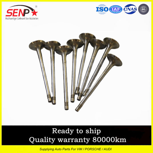 06J109611DP Fit for Audi for VW Engine Intake Valves Exhaust Valves 16pc Kit