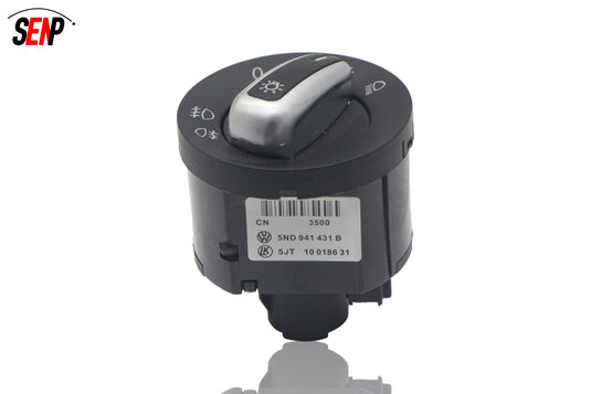 SENP Chrome Headlight Switch For VW OEM 5ND941431B