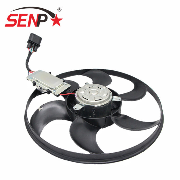 SENP Cooling Fan Radiator Fan With Sensor Fit for Audi 4F0 959 455J Electric Auto Parts