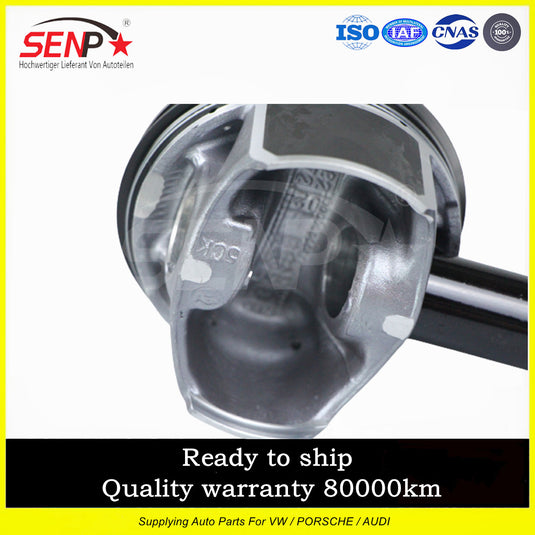 SENP Parts Upgraded Engine Assembly Forged Aluminum Piston Parts For EA888 EA837 EA111 EA211