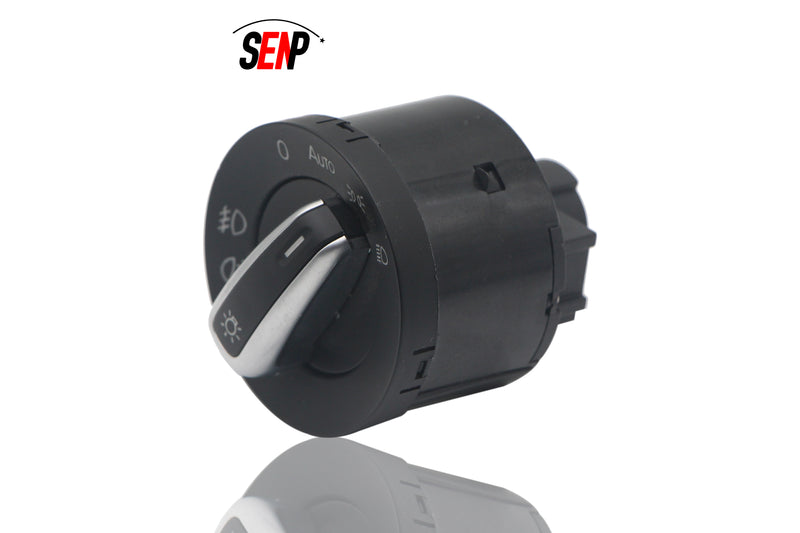 Load image into Gallery viewer, SENP Chrome Headlight Switch For VW OEM 5ND941431B
