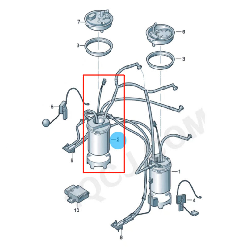 Load image into Gallery viewer, SENP Engine Electric Fuel Pump 7P6919088 Diesel Fuel Delivery Pump For VW Audi

