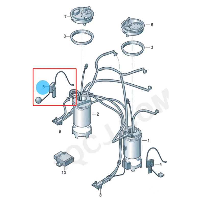 Load image into Gallery viewer, SENP Fuel Level Sensor 7P0919673B Fuel Tank Sending Unit For VW Touareg
