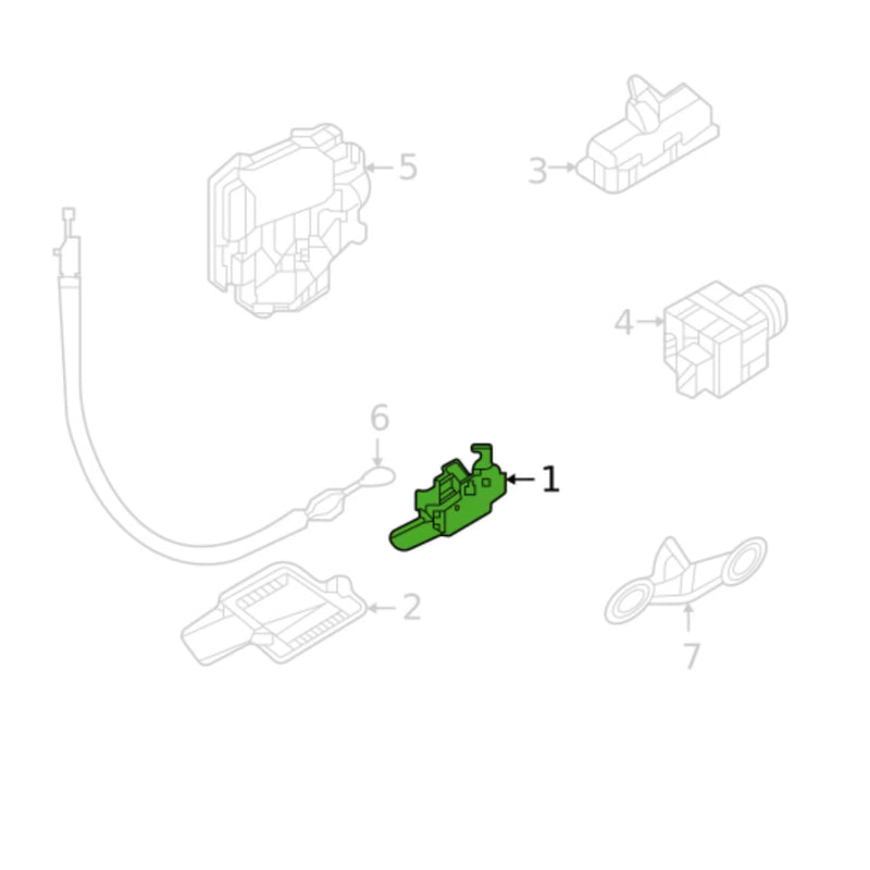 Load image into Gallery viewer, SENP Lock Actuator 11A827505 Door Switch Trunk Lock Block Rear Door For VW Aud

