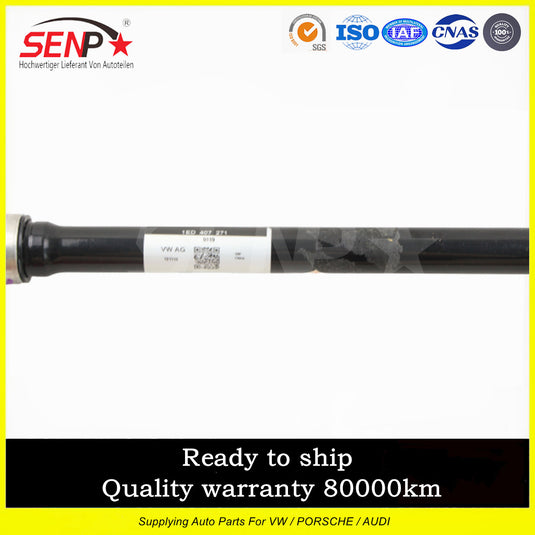 SENP Car Parts Drive Shaft Flex Joint 1ED407271 Front Driveshaft Propeller Shaft Left  For VW
