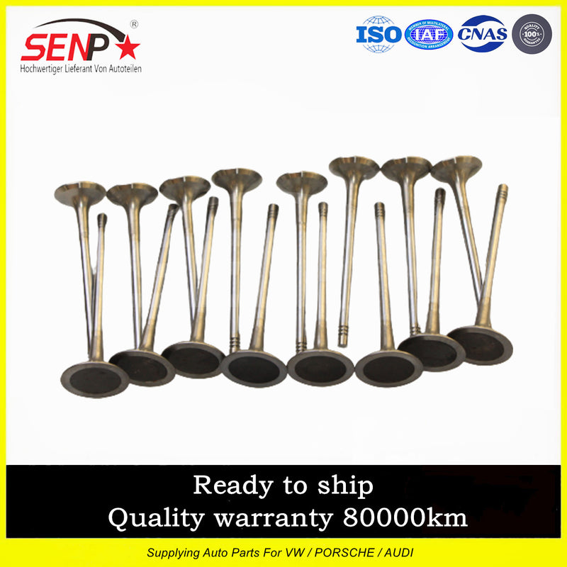 Load image into Gallery viewer, 06J109611DP Fit for Audi for VW Engine Intake Valves Exhaust Valves 16pc Kit
