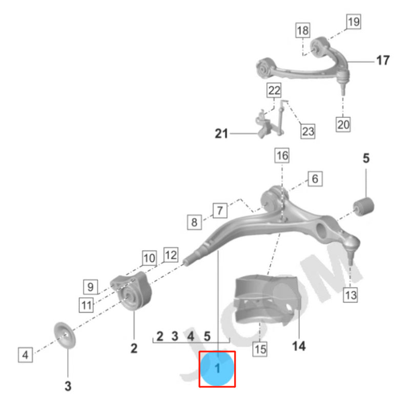 Load image into Gallery viewer, SENP Control Arm Front Lower Right 971407152H Control Arm For Porsche Panamera
