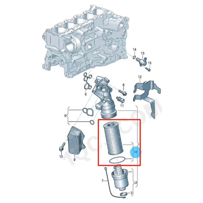 Load image into Gallery viewer, SENP Car Parts Engine Oil Filter  06D115562 Engine Oil Filter For Audi VW
