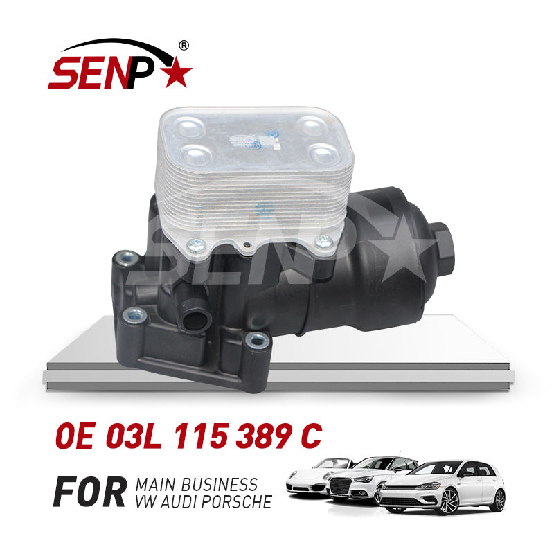 Load image into Gallery viewer, SENP Oil filter housing and cooler for VW Passat 03L 115 389 C
