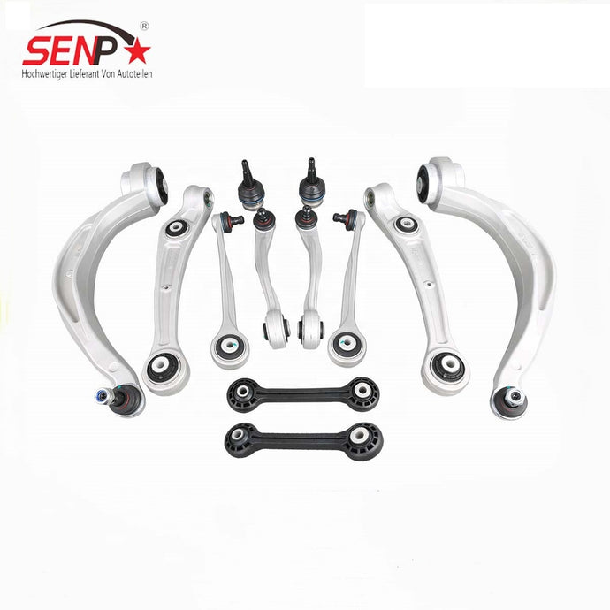Front Rear Lower Upper Control Arm Set with Ball Joint Genuine Suspension Kit For AUDI