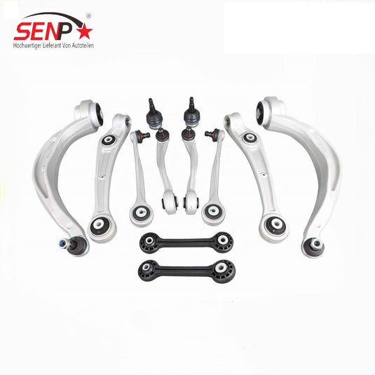 Front Rear Lower Upper Control Arm Set with Ball Joint Genuine Suspension Kit For AUDI
