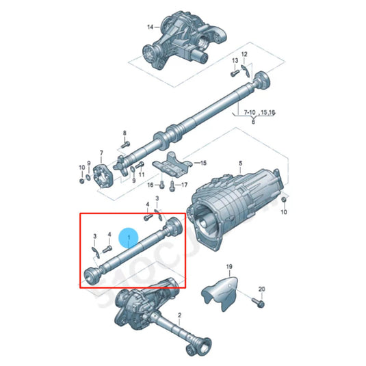 SENP Car Parts Drive Shaft 7L0521101H Axle Shaft Propshaft Propeller Shaft For VW Audi Porsche Cayenne