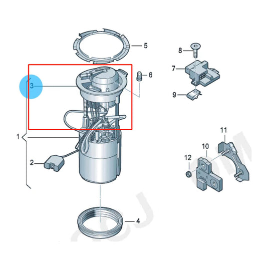SENP Engine Fuel Filter 8R0919679E For Audi Q5 Porsche Macan