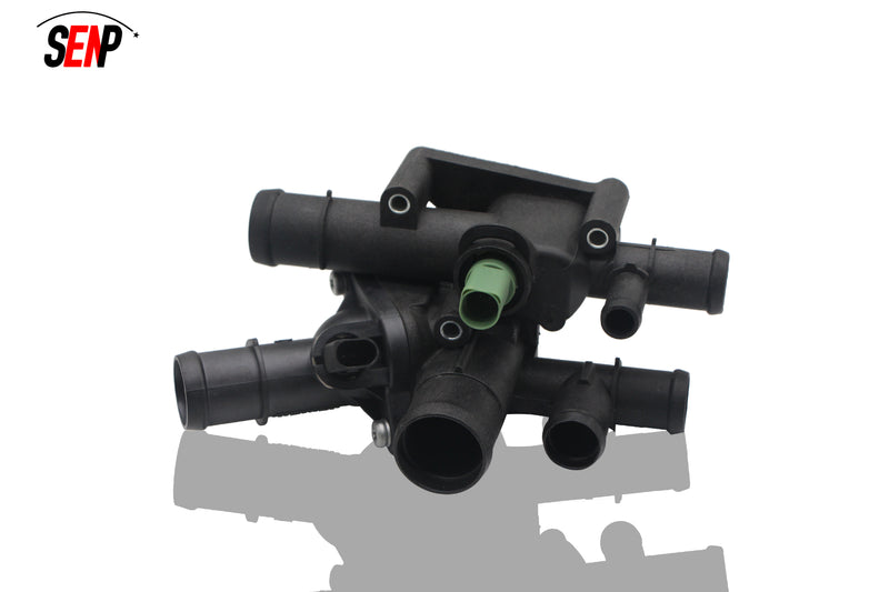 Load image into Gallery viewer, Thermostat Housing For skoda Octavia Seat Leon Toledo Golf Bora OEM 06A 121 111 Water Connector
